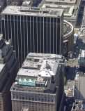 Hotel Pennsylvania (vr) und Madison Square Garden (ml) vom Empire State Building aus
